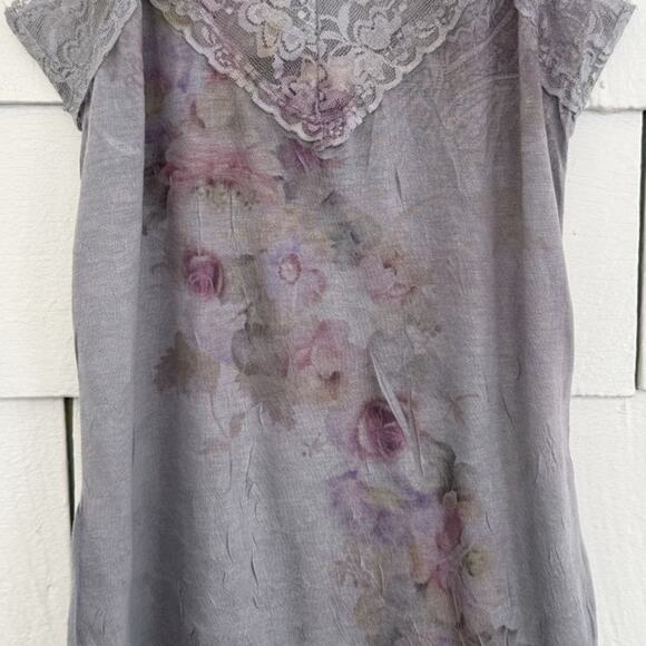 Vintage Xhilaration Womens Med Y2K Floral Lace Camisole Dainty Coquette Romantic - Picture 2 of 8